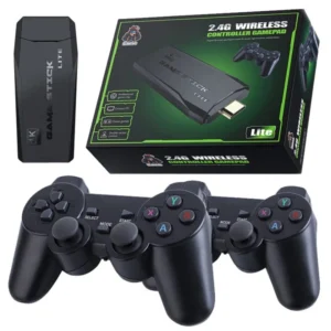 Κονσόλα Παιχνιδιών Game Stick 4K με 20000+ Ρετρό Παιχνίδια και 2 Ασύρματα Χειριστήρια