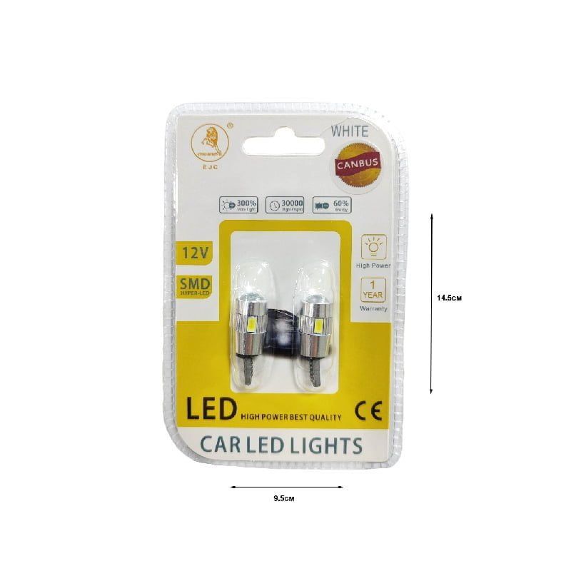 EJC Λάμπες Αυτοκινήτου Canbus T10-5630-6SMD LED 12v 2τμχ ψυχρό φως - LED light - Image 3