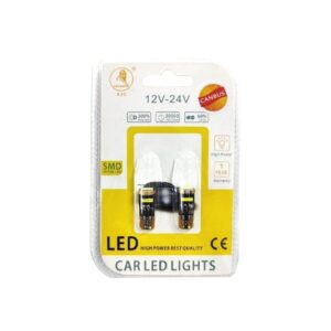 EJC Λάμπες Αυτοκινήτου Canbus T10-7020-3SMD LED 12v 2τμχ ψυχρό φως - LED light - sukki.gr