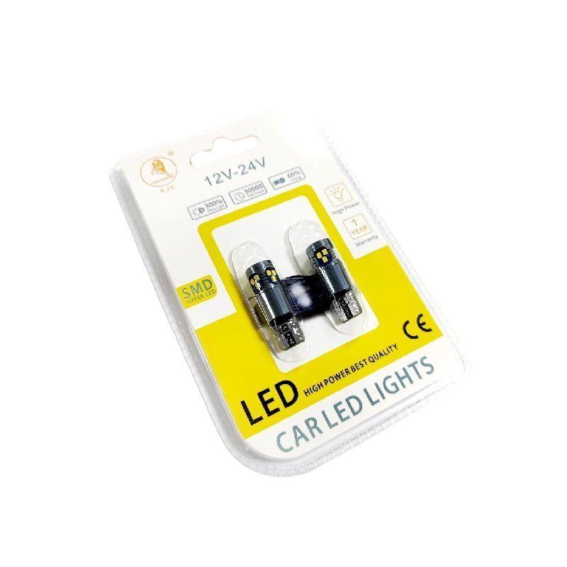EJC Λάμπες Αυτοκινήτου T10-2016-18SMD 12v 2τμχ ψυχρό φως - LED light - Image 3