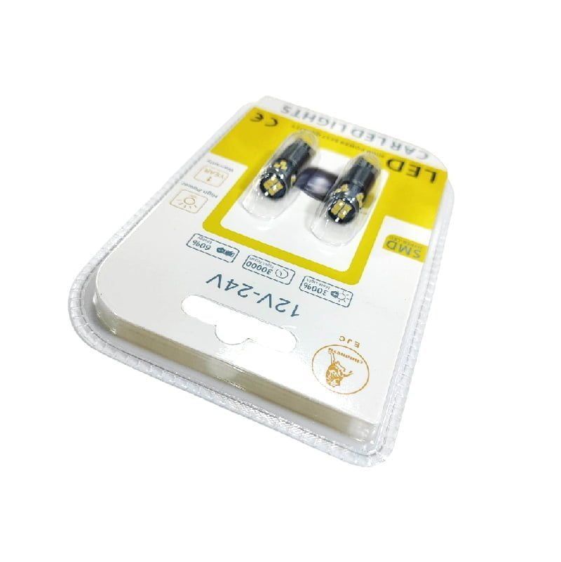 EJC Λάμπες Αυτοκινήτου T10-2016-18SMD 12v 2τμχ ψυχρό φως - LED light - Image 2