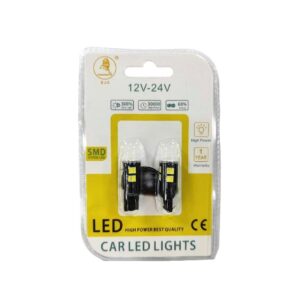 EJC Λάμπες Αυτοκινήτου T10-4014-30SMD 12V-24 2τμχ ψυχρό φως – LED light - sukki.gr