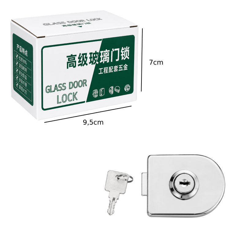 Κλειδαριά γυάλινης πόρτας – Glass door lock - Image 2