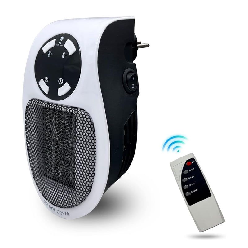 Φορητό αερόθερμο πρίζας 500W - Handy portable warm air blower heater - Image 4