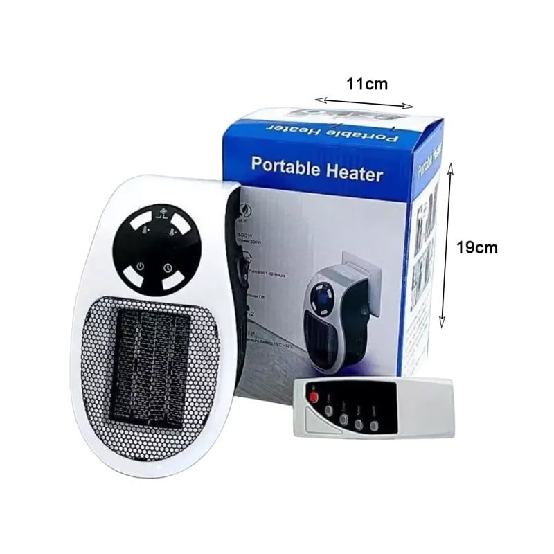 Φορητό αερόθερμο πρίζας 500W - Handy portable warm air blower heater - Image 7