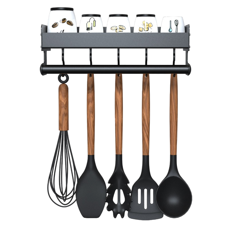 Ραφιέρα Κουζίνας Πολλών Χρήσεων - Multi-Function Wall-mounted Kitchen Shelf - Image 4