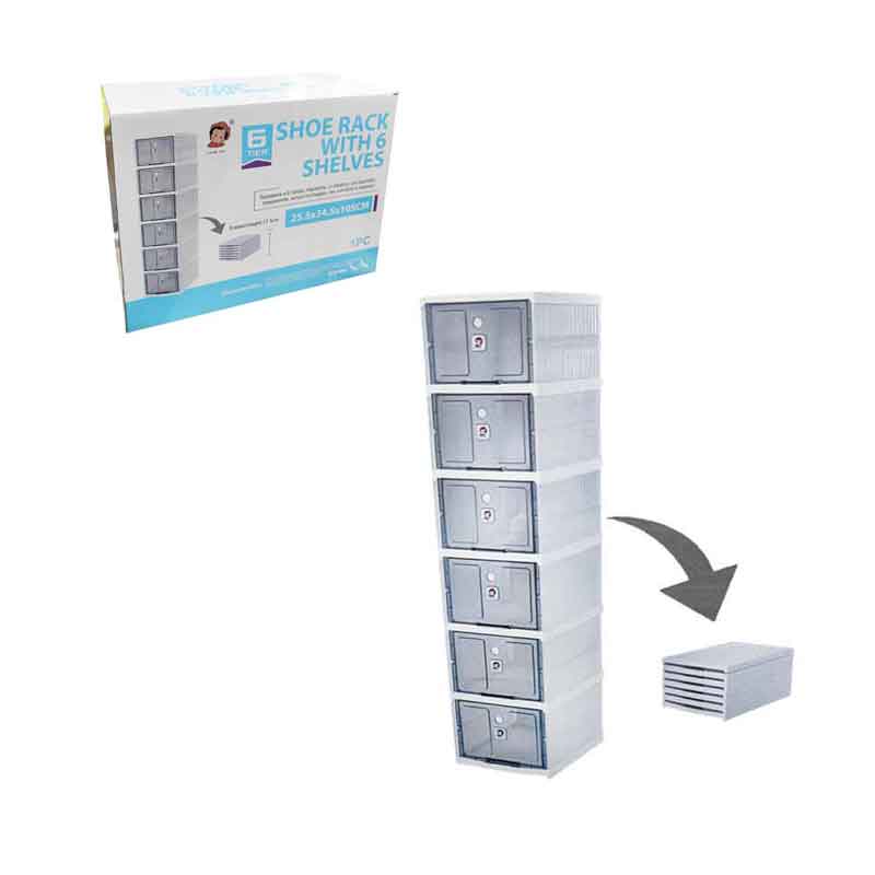 Ραφιέρα Παπουτσιών με 6 Θέσεις – Shoe Rack with 6 Shelves - sukki.gr
