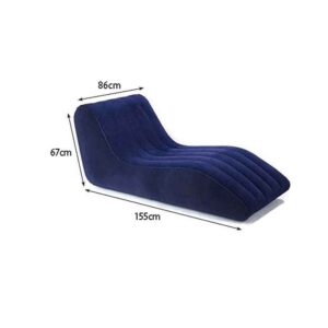 Alternative view of Φουσκωτή Ξαπλώστρα Lounge PVC 155x86x67cm – Inflatable Flocked Lounge Chair