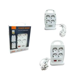 Πολύπριζο Ασφαλείας Μπρος Πίσω με 8 Θύρες και USB - Power Strip Front Back with 8 Sockets and USB - sukki.gr