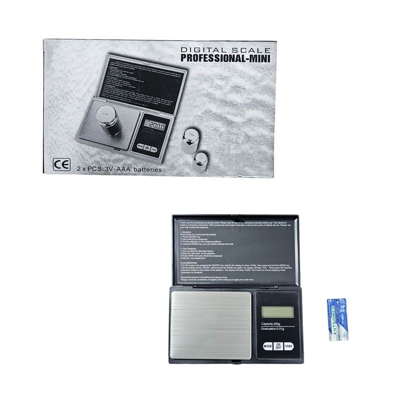 Mini Ψηφιακή Ζυγαριά 200gr x 0.01g - Digital Scale Professional Mini - Image 3