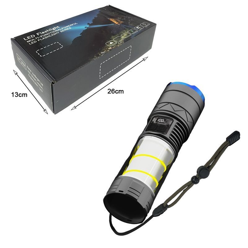 Επαναφορτιζόμενος Φακός LED USB 5021A - Multi-functional Powerful Flashlight Series - Image 3