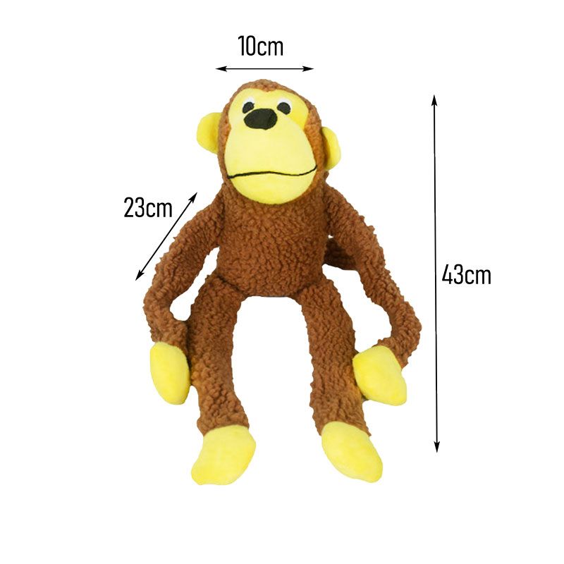 Παιχνίδι Σκύλου Λούτρινο Μαϊμού 43cm - Plush Dog Toy Monkey - Image 2