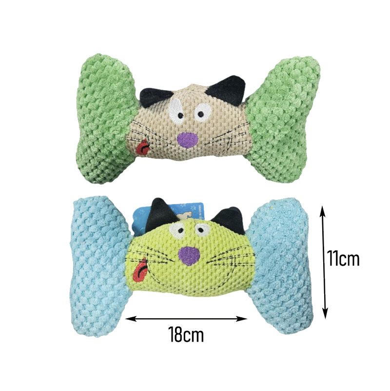 Λούτρινο Παιχνίδι Σκύλου Σχήμα Κόκκαλο 18cm - Plush Dog Toy Bone Shape - Image 2