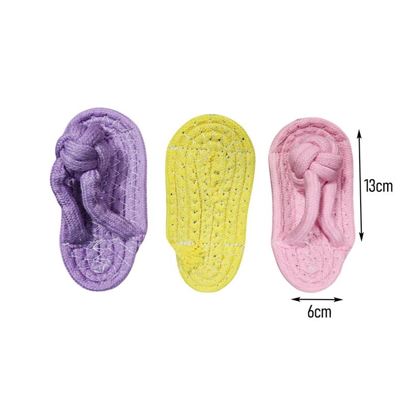 Παιχνίδι Σκύλου από Σχοινί Σανδάλι 13cm - Rope Dog Toy Sandal - Image 2