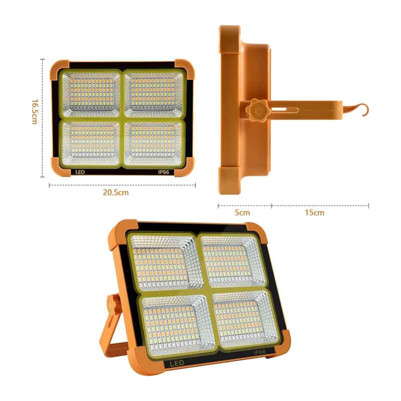 Ηλιακός Προβολέας LED Με Πάνελ – Solar LED Floodlight with Panel - Image 2
