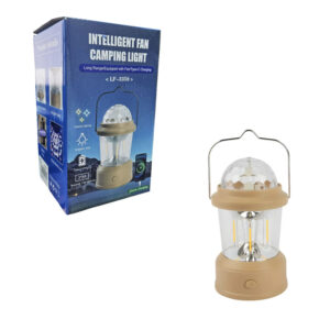 Φορητό Φωτιστικό Camping με Φόρτιση Type-C LF-3358 – Intelligent Fan Camping Light - sukki.gr