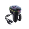 Φορτιστής Αυτοκινήτου με USB RGB 66W K11 - 2in1 Car USB charger - sukki.gr