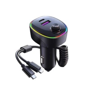 Φορτιστής Αυτοκινήτου με USB RGB 66W K11 - 2in1 Car USB charger - sukki.gr