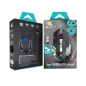 Yelandar Q6 Ασύρματο ποντίκι RGB Gaming - Wireless Mouse Gaming - sukki.gr