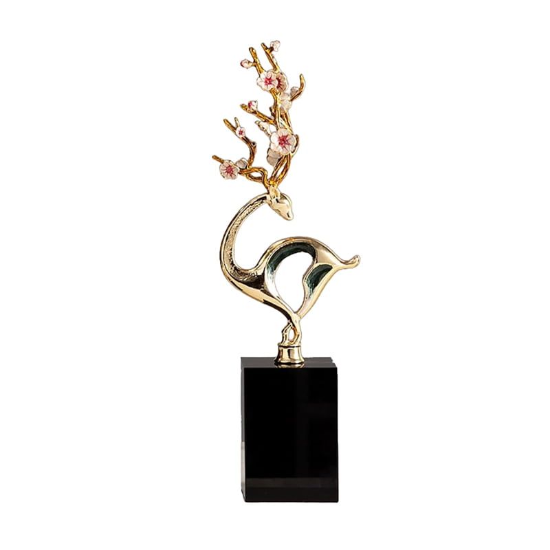 Χρυσό Διακοσμητικό με Μαρμάρινη Βάση - Gold Sculpture Decor - Image 2
