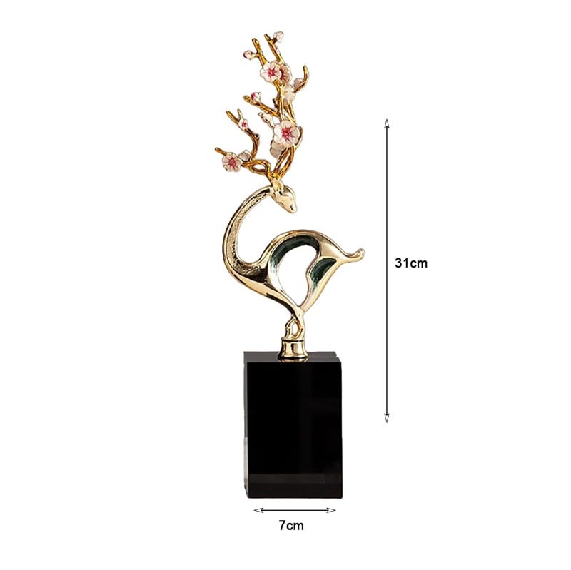 Χρυσό Διακοσμητικό με Μαρμάρινη Βάση - Gold Sculpture Decor - Image 3