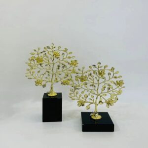 Χρυσό Διακοσμητικό με Μαρμάρινη Βάση - Gold Sculpture Decor - sukki.gr
