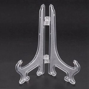 Διάφανη Πλαστική Βάση Κορνίζας 13x10cm 2τμχ - Clear Plastic Frame Stand 2pcs - sukki.gr