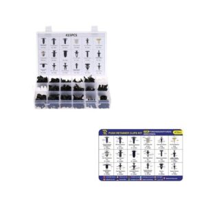 Rchang Κασετίνα με 415 pcs πλαστικά κουμπώματα – κλιπ αυτοκινήτου W06/W04375-2– Push Retainer Clips Kit - sukki.gr