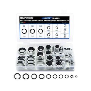 Σετ Τσιμούχες Στεγάνωσης 165τμχ φ6 - φ24 - Self-Centered Bonded Seal Oil Washers Gasket Assortment Kit - sukki.gr