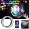 LED φωτιζόμενη στεφάνη αυτοκινήτου Angel Eyes 3"  με εναλλαγή χρωμάτων– LED Car angel eyes - sukki.gr