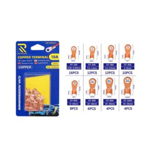 Rchang Ακροδέκτες Οπής Χάλκινο 10A 16τμχ W04471 - Copper terminal 16pcs - sukki.gr