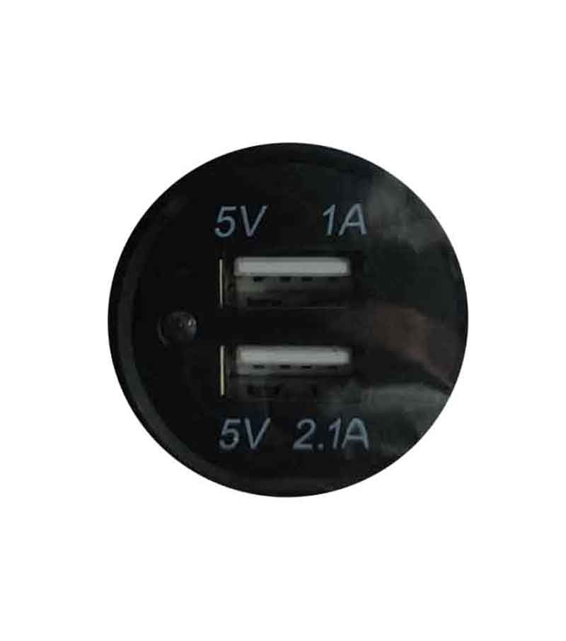 RCHANG Διπλός Φορτιστής USB Αυτοκινήτου 12–24V με Έξοδο 1A & 2.1A – Εντοιχιζόμενος W10005 - Cargador USB Dual - Image 2