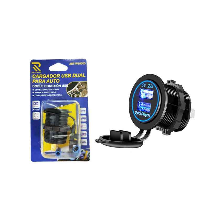 Rchang Διπλή υποδοχή USB για το Αυτοκίνητο W10005 - Cargador USB Dual - sukki.gr