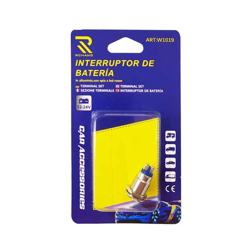Rchang Διακόπτης Μπαταρίας Αλουμινίου με LED 12V/24V W1019 – Car Battery Switch - sukki.gr