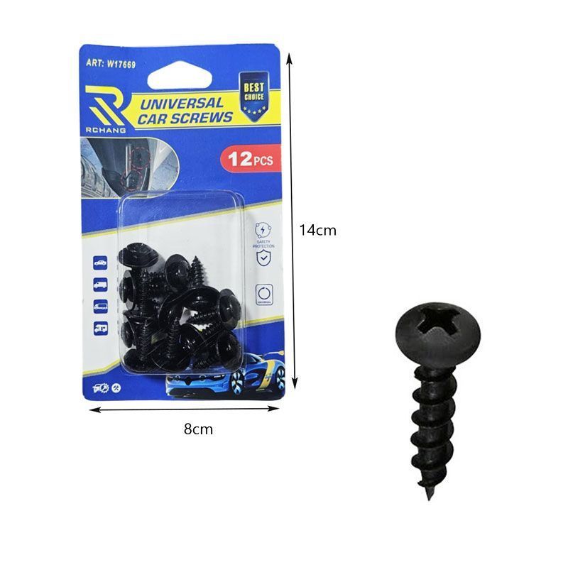 Rchang Βίδες Αυτοκινήτου Universal W17669 – Σετ 12 Τεμαχίων - Car Screws - Image 2