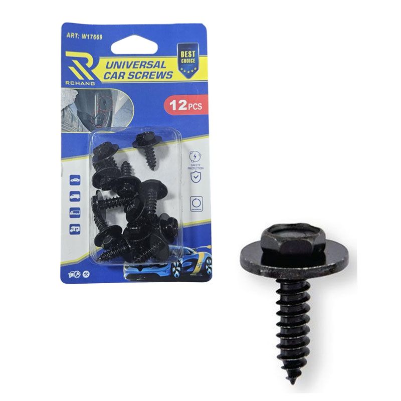 Rchang Βίδες Αυτοκινήτου Universal W17669 – Σετ 12 Τεμαχίων - Car Screws - sukki.gr