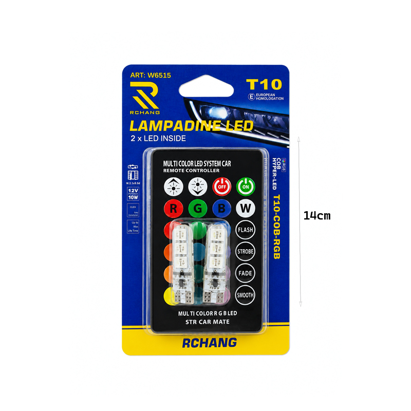 Rchang Λάμπες Αυτοκινήτου T10 LED 12V 10W W6515 - Auto Car LED Lamp - Image 3