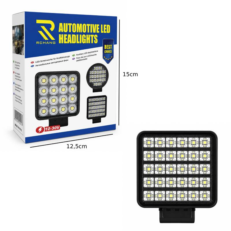 Rchang Τετράγωνος Προβολέας Εργασίας LED 48W 12-30V W16729-0 - LED Work Light - Image 2