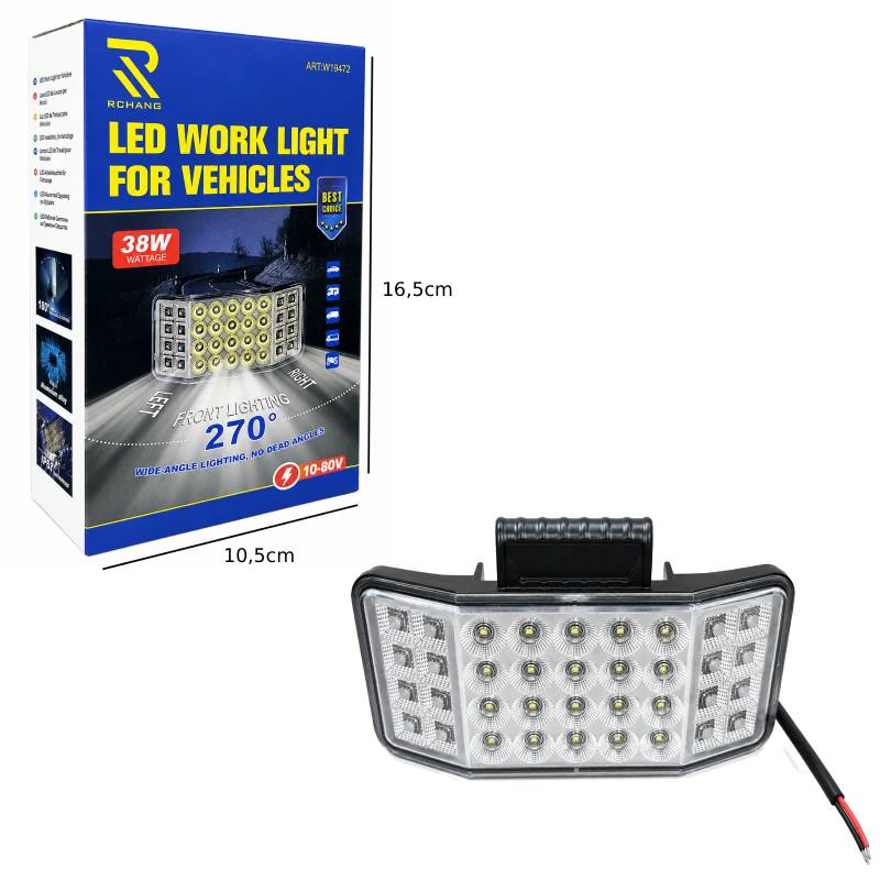 Rchang Προβολέας Εργασίας LED 38W για Οχήματα 270° - 38W LED Work Light for Vehicles 270° - Image 3