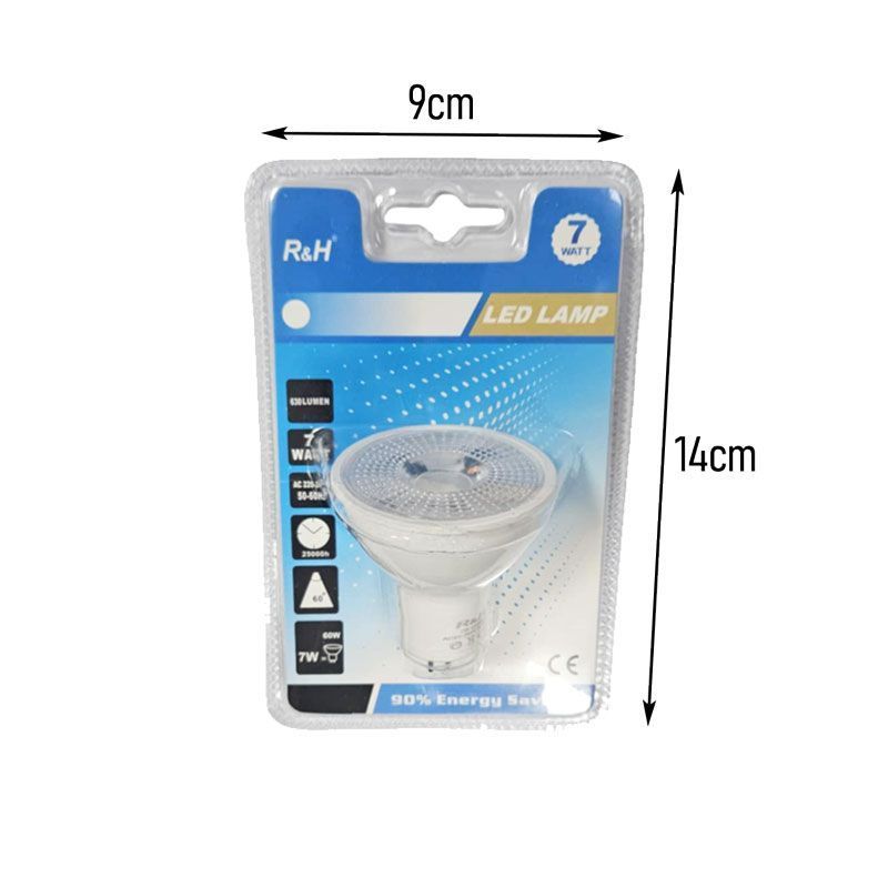 Λάμπα LED GU10 7W Ψυχρό Χρώμα 3000K – LED Bulb GU10 - Image 2