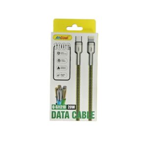Andowl Καλώδιο δεδομένων Type-C σε Lighting 20W Q-SJ121D - Data Cable - sukki.gr