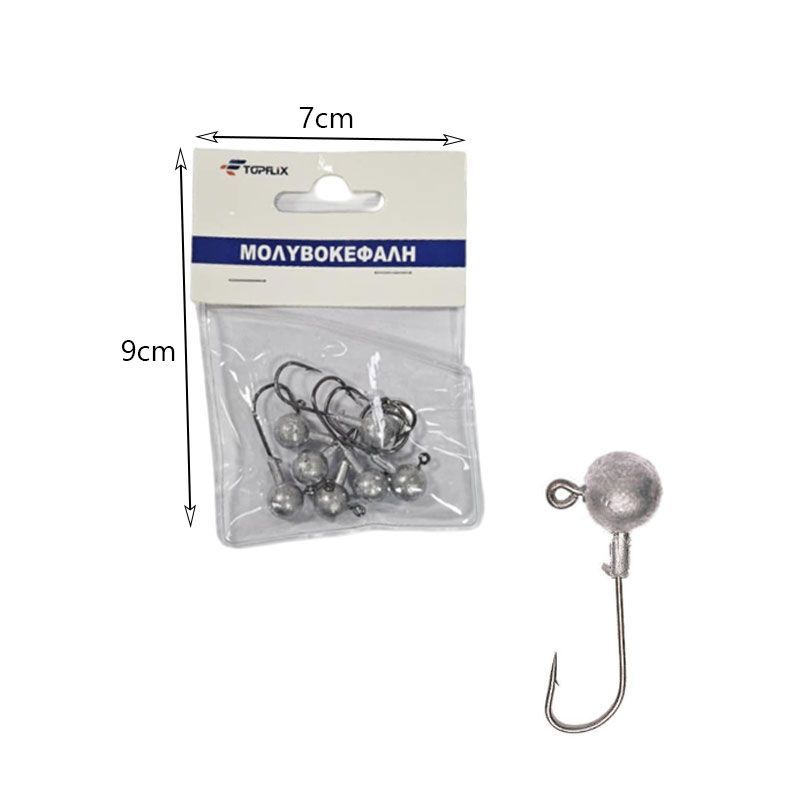 Μολυβοκεφαλές Ψαρέματος 14g- Jig Heads Fishing Hooks - Image 2