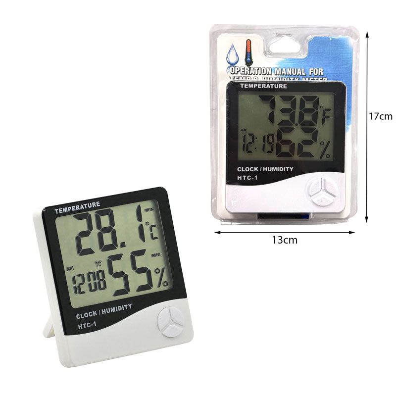 Θερμόμετρο - Υγρόμετρο HTC-1 - Clock humidity - Image 3