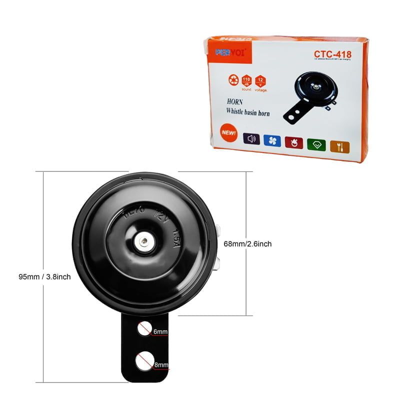 PerVoi CTC-418 Κόρνα Μοτοσυκλέτας/ Αυτοκινήτου 12V 2.5A 110dB - Horn Whistle Basin - Image 6
