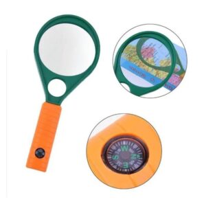 Μεγεθυντικός Φακός Χειρός με Πυξίδα 75mm NO.SG00754- Magnifying glass - sukki.gr