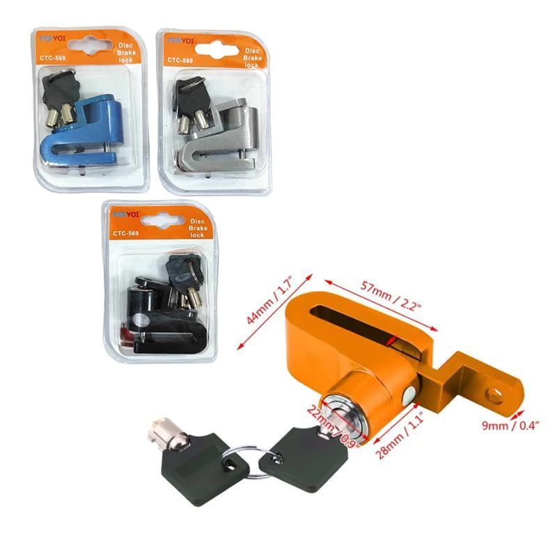 Pervoi Κλειδαριά Δισκόφρενου Μοτοσυκλέτας CTC-569 - Motorcycle Disk Brake Lock - Image 8