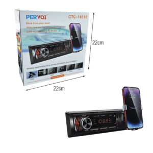 Alternative view of PerVoi Ράδιο Αυτοκινήτου Με Βάση Κινητού MP3 Player CTC-1851E – Car Radio With Phone Holder MP3 Player