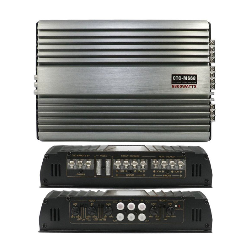 PERVOI Ενισχυτής Αυτοκινήτου 4 Καναλιών 6800W CTC-M668 - Car Audio Amplifier - Image 2