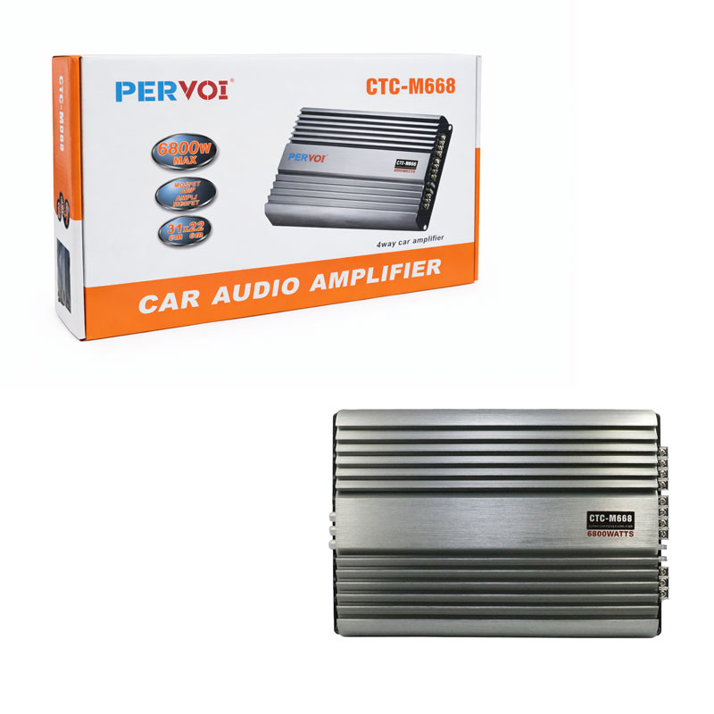 PERVOI Ενισχυτής Αυτοκινήτου 4 Καναλιών 6800W CTC-M668 - Car Audio Amplifier - sukki.gr