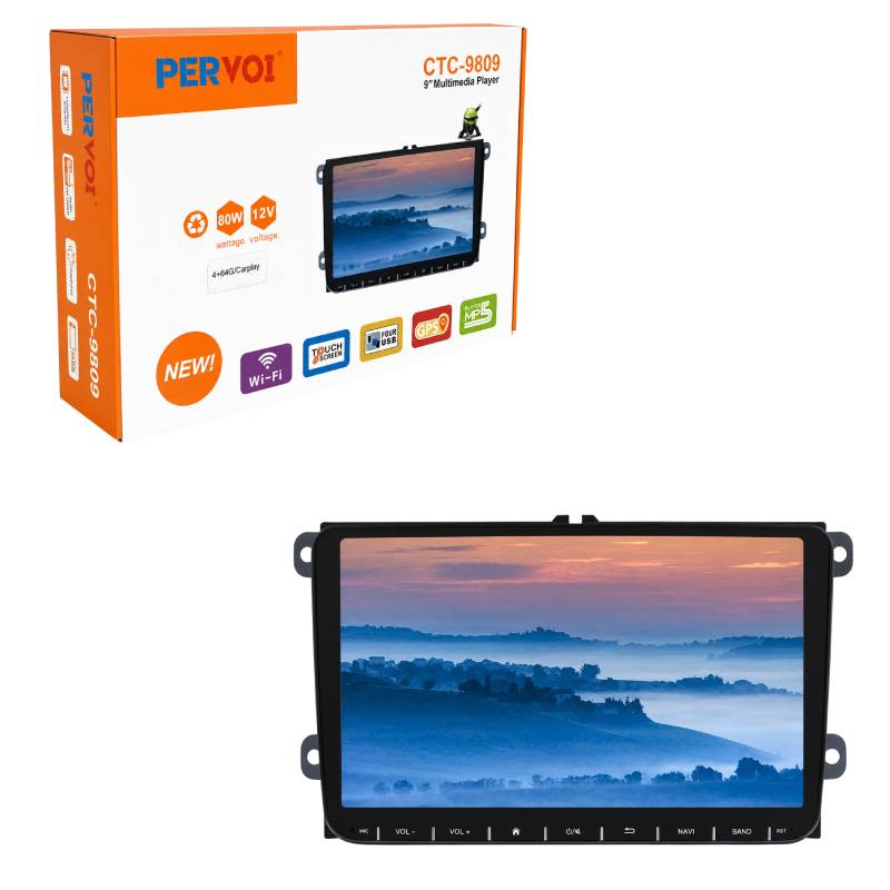PerVoi Οθόνη Αυτοκινήτου 9" CTC-9809 - Car Multimedia Player